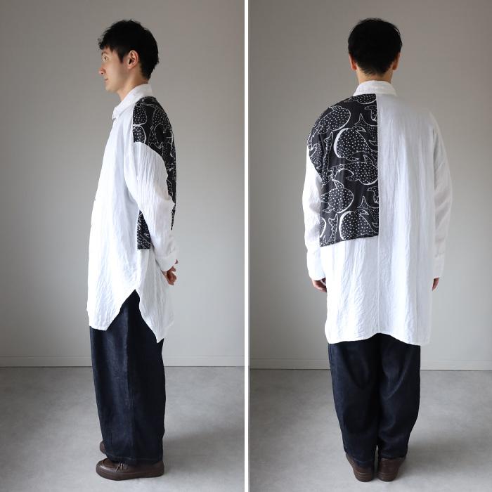 ガーゼ服工房 garage (ガラージ) ジンベイザメ フラップシャツ メンズ