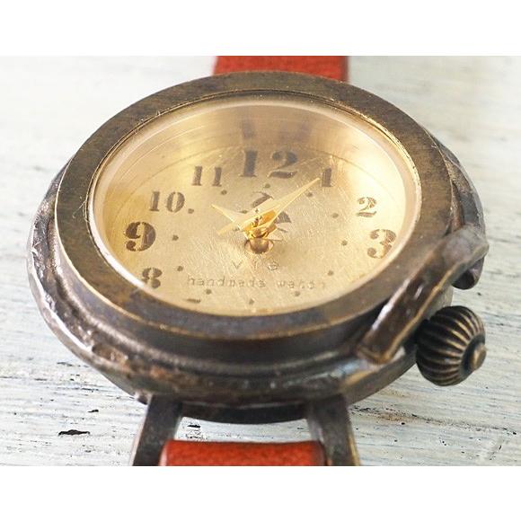 vie（ヴィー） 手作り腕時計 ハンドメイド ホーリーホック Sサイズ