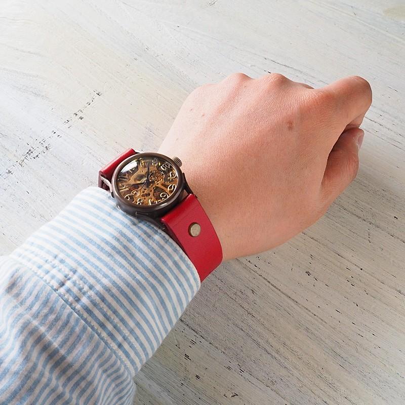 vie（ヴィー） 手作り腕時計 ハンドメイド 手巻き式 コンパクトメカ