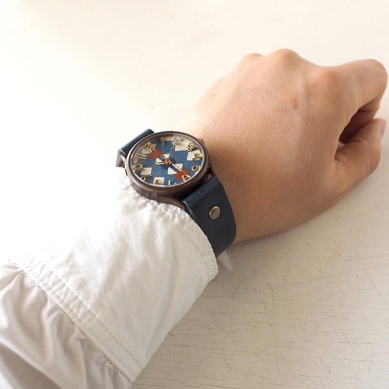 手作り腕時計 ハンドメイド Vie ヴィー 和tch 和紙文字盤 数珠 ネイビー Lサイズ Wj 004l Nv 和紙文字盤 レトロ Wj 004l Nv クラフトカフェ ヤフー店 通販 Yahoo ショッピング