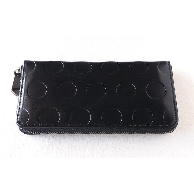 ZOO（ズー） イタリアンレザー 型押しドット柄 カラカルウォレット