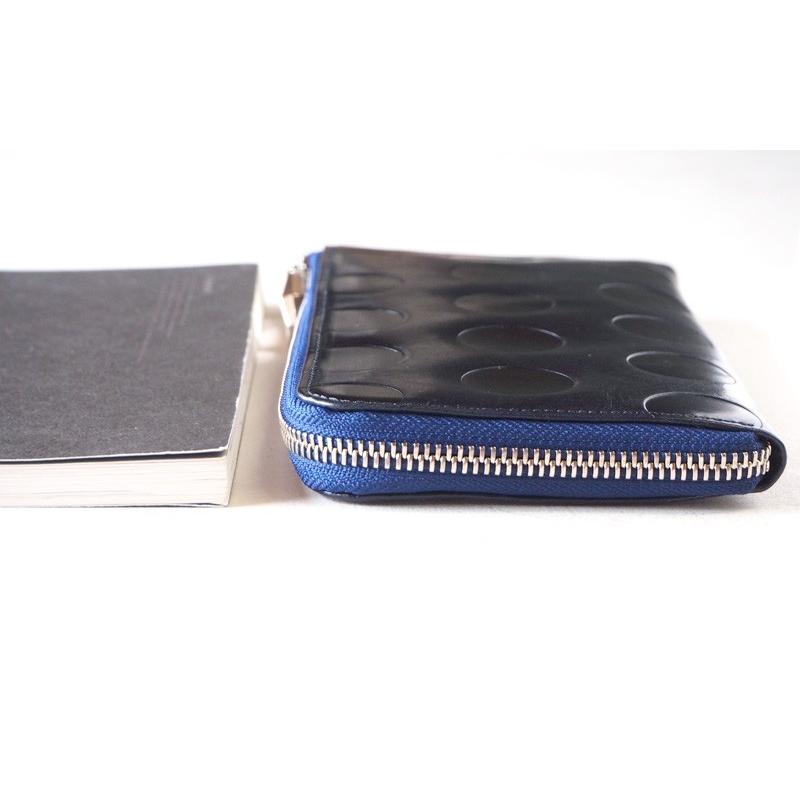 イタリアンレザー　ドット模様長財布 ZOO（ズー） イタリアンレザー 型押しドット柄 カラカルウォレット