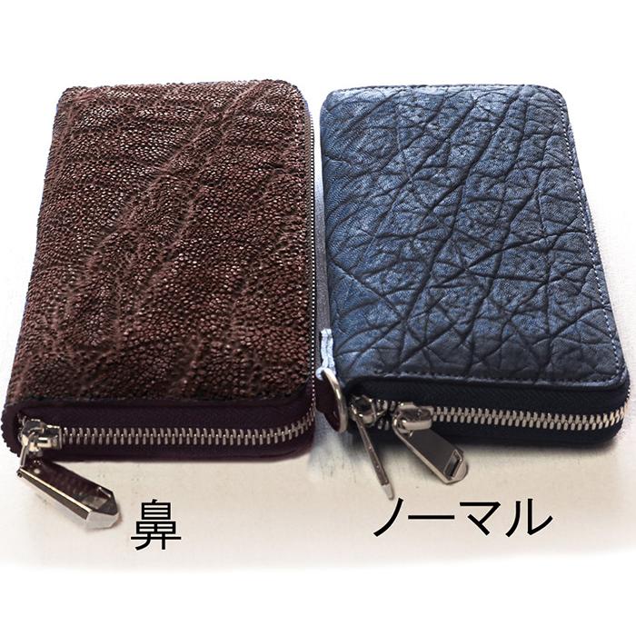 ZOO(ズー) 象の鼻の革 ラウンドファスナー 長財布 ブラウン ピューマウォレット20/メンズ レディース 男女兼用 財布 ウォレットの画像
