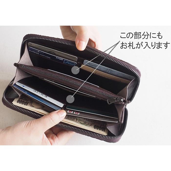 ZOO(ズー) 象の鼻の革 ラウンドファスナー 長財布 ブラウン ピューマウォレット20/メンズ レディース 男女兼用 財布 ウォレットの画像