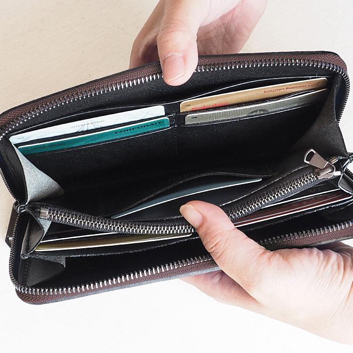 ZOO（ズー） カバ革 ラウンドファスナー 長財布 ピューマウォレット24