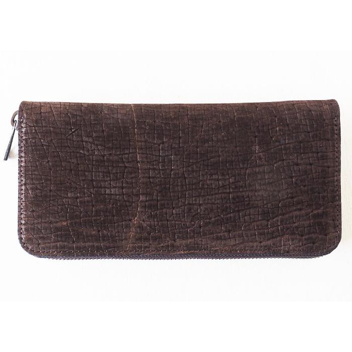 ZOO（ズー） カバ革 ラウンドファスナー 長財布 ピューマウォレット24