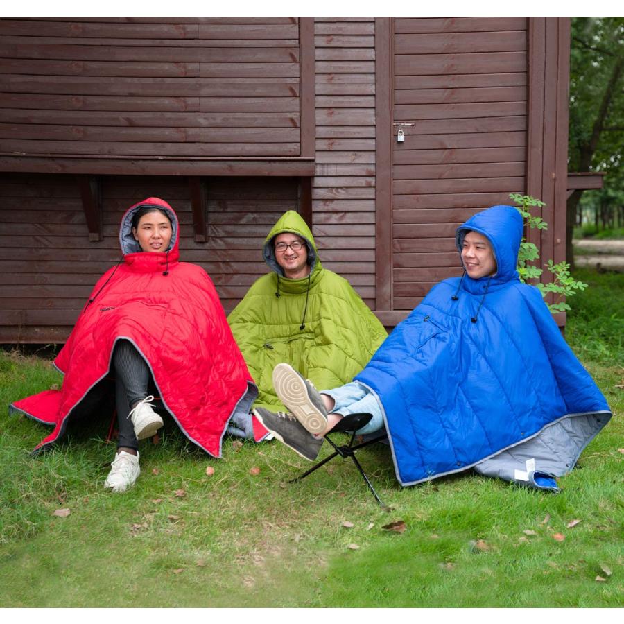 正式的 マントケープ 寝袋 防水 小さなキルトブランケット 暖かい キャンプ アウトドア 冬用ポンチョコート Gaorui 帽子付き レディー メンズ 大人用 封筒型寝袋 Searaequipamentos Com Br