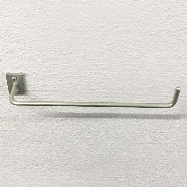 アイアンバー φ6mm L字型 20cm シャンパンメタリック タオルハンガー