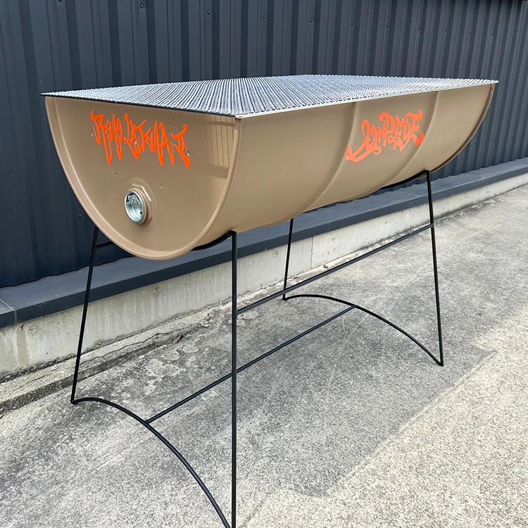 オーダーサイズ可能 送料無料 希少商品 FIRE MAFIA 200W 横型 ドラム缶