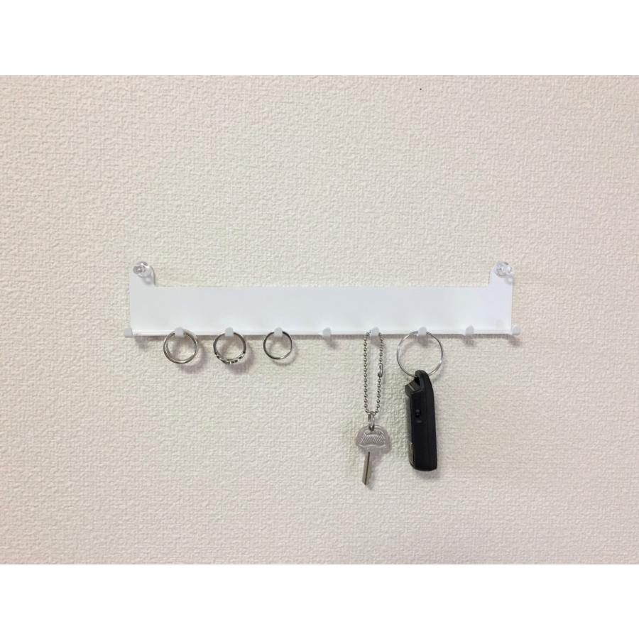 壁掛け　アクセサリー収納　C−type　キーフック　リング用　ホワイト |  | 01