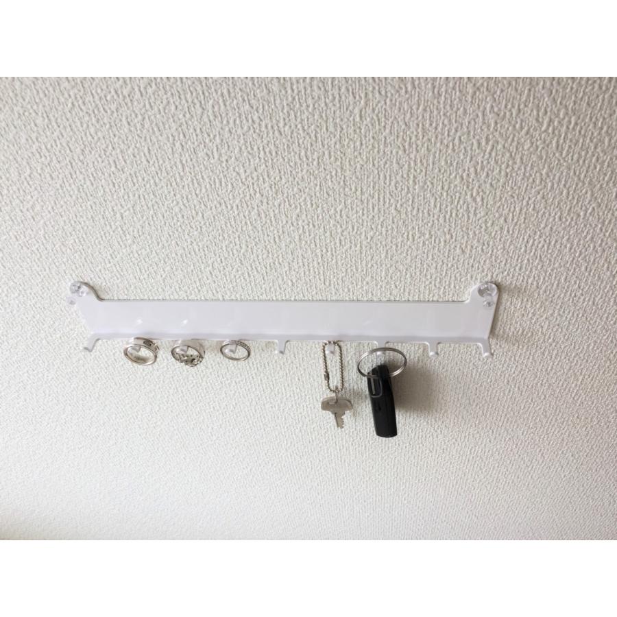 壁掛け　アクセサリー収納　C−type　キーフック　リング用　ホワイト |  | 02