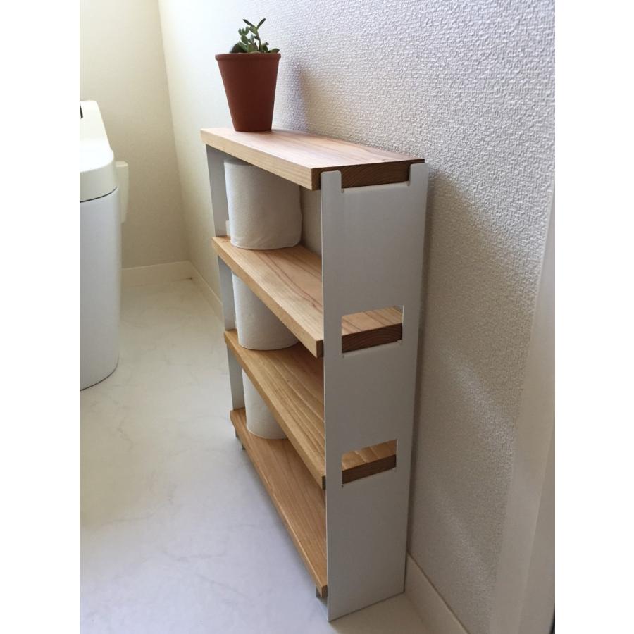 トイレ収納 スリム 棚 おしゃれ トイレラック 小型シェルフ 3段 ホワイト |  | 01