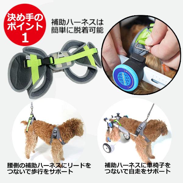 XXS サイズ 犬 介護 用品 歩行 補助 車椅子 歩行器 補助輪 ドッグウォーカー ハーネス リード セット 春 夏 秋 冬 送料無料_4
