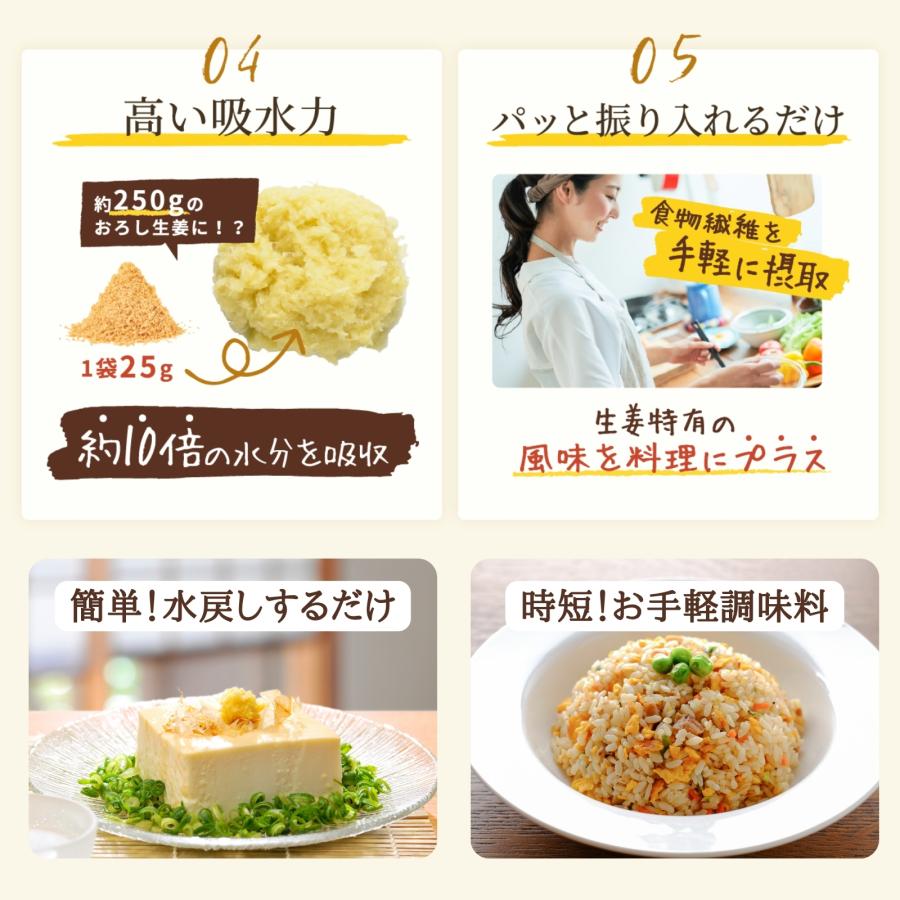 (10%オフ) 生姜ファイバー 25g 送料無料 食物繊維 ファイバー Craft Ginger Fiber クラフトジンジャー 高知県産 生姜 無添加 無着色 国産 乾燥しょうが 乾燥野菜 |  | 06