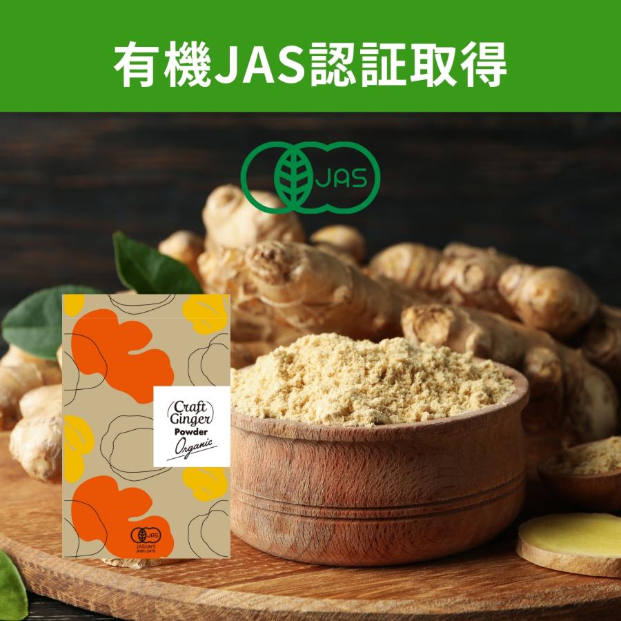オーガニック クラフトジンジャー パウダー 100g 送料無料 有機JAS認証 無添加 国内製造 ジンジャーパウダー 生姜パウダー 生姜 乾燥生姜 粉末 スパイス 生姜湯 |  | 01