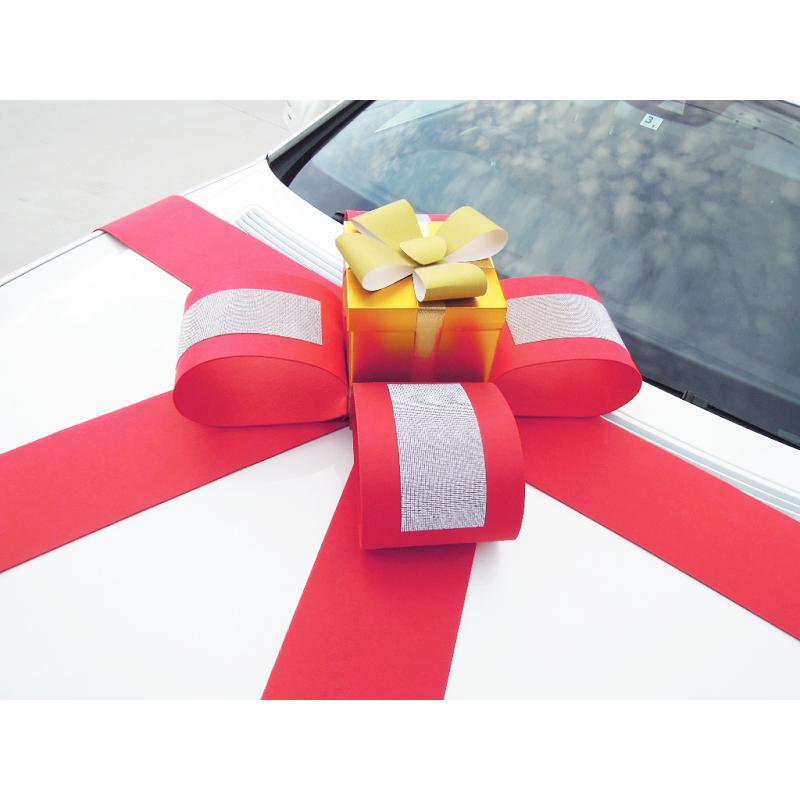 ミツクラ ラインストーンリボン ビッグリボン 大型リボン プレゼントボックスリボン 赤 納車 中古車 新車 納車式 プレゼント リボン インスタ映え メモリアル用品作成グッズ Www Bollywoodpapa Com