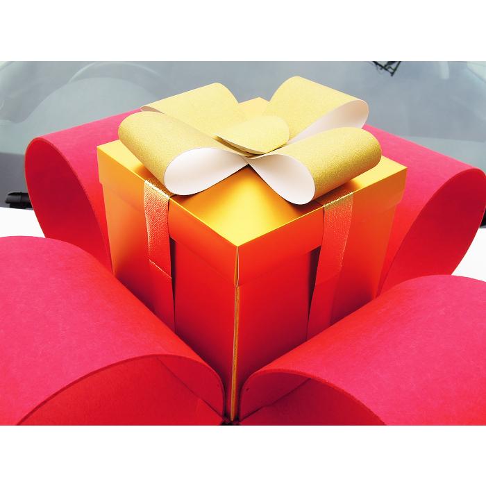 ミツクラ ビッグリボン 大型リボン プレゼントボックスロングリボン 赤 納車 中古車 新車 納車式 プレゼント リボン 新築 引き渡し インスタ映え Carribbon7 Craftmarket 通販 Yahoo ショッピング