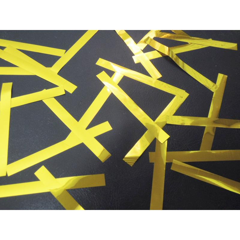 ミツクラの 紙吹雪 細目長方形 1cm×10cm ゴールド シルバー 業務用 1kg