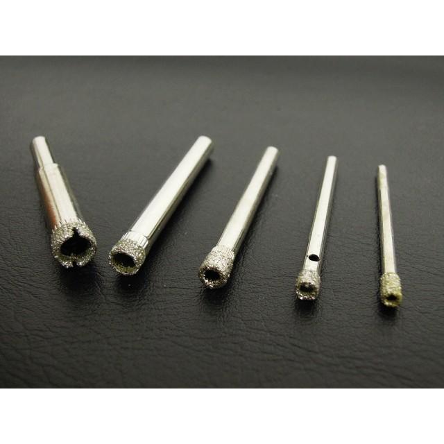 5本セット 極細タイプ 電着 コアビット ドリル ガラス 穴開け 色々 
