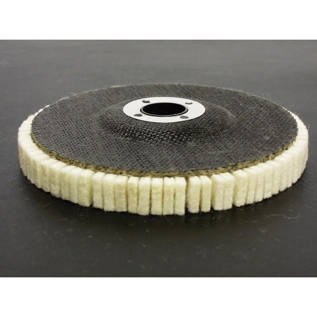 研磨のミツクラ ディスクグラインダー用 フラップホイールディスク フェルトバフ 鏡面仕上げ用 青棒 白棒などでお使い下さい Mfd100mm Craftmarket 通販 Yahoo ショッピング