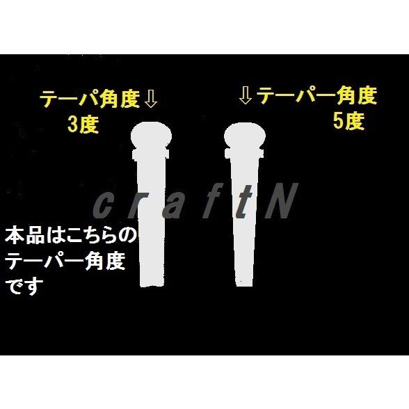 太めのエボニーブリッジピン メキシコ貝ドット 5.8mm径 3度