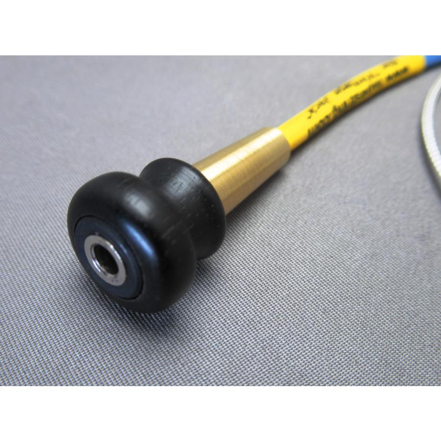 未加工でピックアップを装着できるエンドピンジャック　THE VINTAGE JACK　エボニー材　エンドピンの径を広げる必要はありません | 