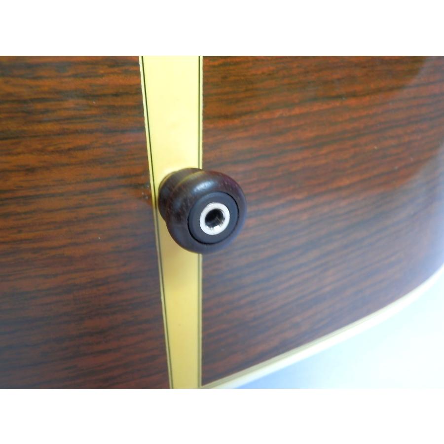 未加工でピックアップを装着できるエンドピンジャック　THE VINTAGE JACK　エボニー材　エンドピンの径を広げる必要はありません |  | 03