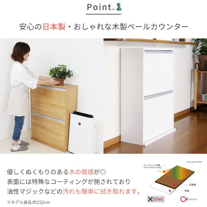 ゴミ箱 おしゃれ キッチン 分別 スリム 木製 薄型 4分別 ダストボックス 家具調 キッチン ゴミ箱 日本製 完成品 川口工器 5 6 川口工器オンライン Yahoo 店 通販 Yahoo ショッピング