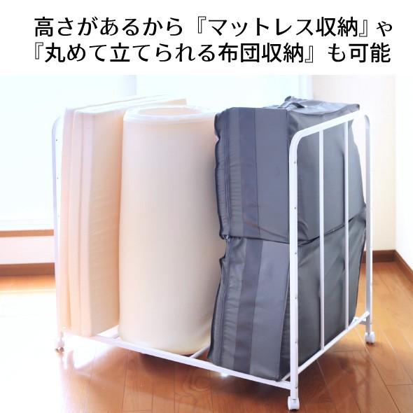 布団収納ラック ハイタイプ 棚1段 幅lサイズ 日本製 キャスター付き ふとん収納 布団 ウォークインクローゼット 整理棚 川口工器 燕三条産 送料無料 川口工器オンライン Yahoo 店 通販 Yahoo ショッピング