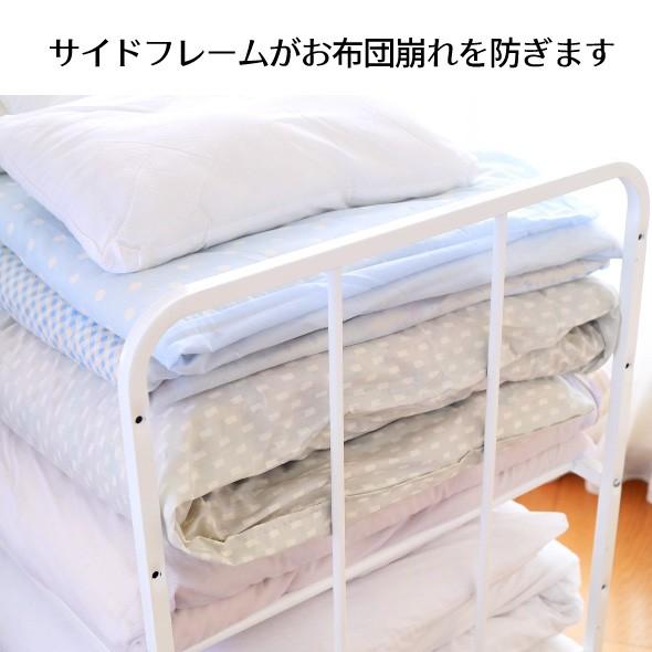 布団収納ラック ハイタイプ 棚1段 幅lサイズ 日本製 キャスター付き ふとん収納 布団 ウォークインクローゼット 整理棚 川口工器 燕三条産 送料無料 川口工器オンライン Yahoo 店 通販 Yahoo ショッピング