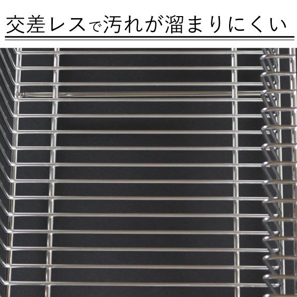 川口工器 水切りラック ステンレス トレー 幅58.5cm 奥行33cm Lサイズ