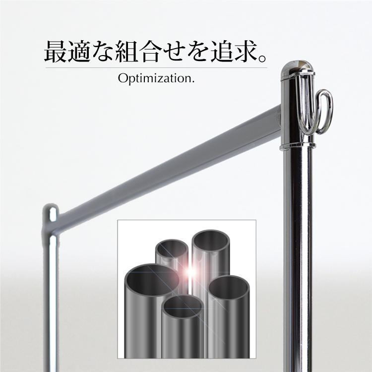 シングル　100KG　ハンガーラック パイプハンガーラック 3ウェイ シングル 川口工器 頑丈 ハンガーラック 幅96cm シングル 総耐荷重100kg