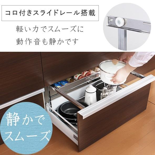 川口工器 シンク下 引き出し ラック 幅伸縮 ボトル収納対応 川口工器 シンク下 引き出し ラック 幅伸縮 ボトル収納対応