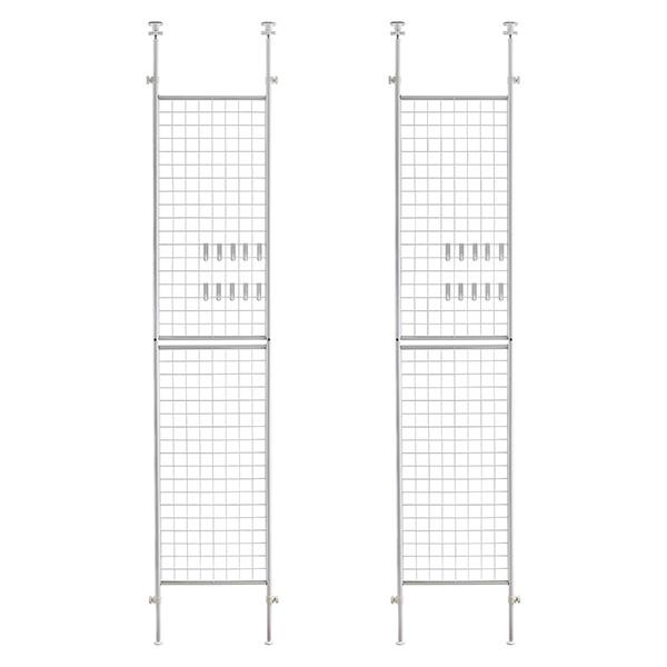 川口工器 爆買 突っ張り メッシュパーテーション 幅 50 cm2台セット
