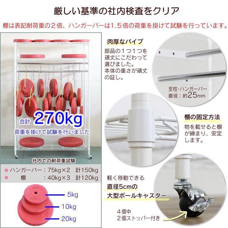 カバー付きワイドハンガー １２０cm幅 上下棚付き 楽天市場】ハンガーラック カバー付き 上下棚付き 幅120cm