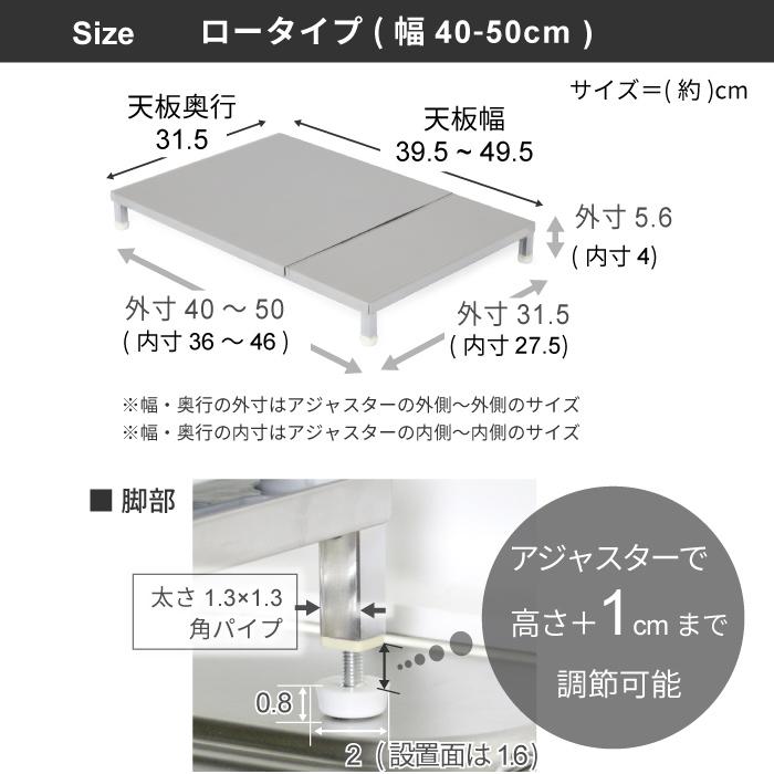川口工器 16日10時迄 1000円OFF 食洗機 台 ロータイプ 高さ5.6 幅 40