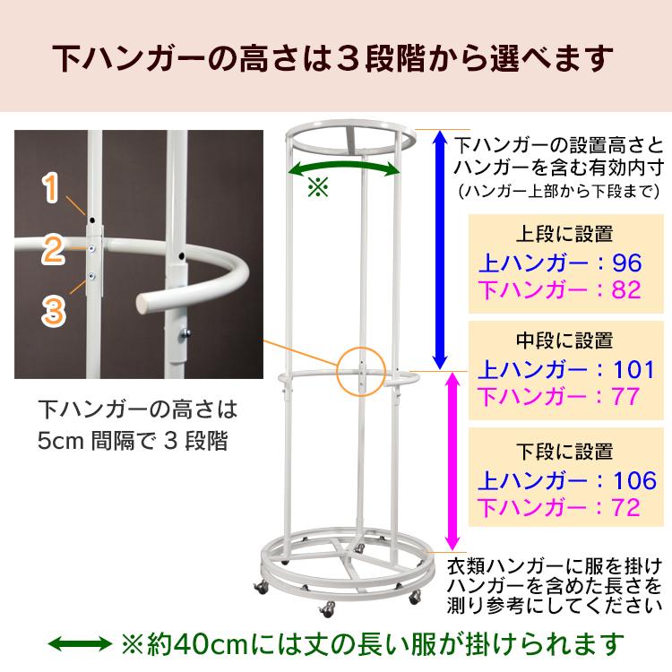 川口工器 耐荷重100kg 頑丈 回転 ハンガーラック カバー付き 川口工器 耐荷重100kg 頑丈 回転 ハンガーラック カバー付き