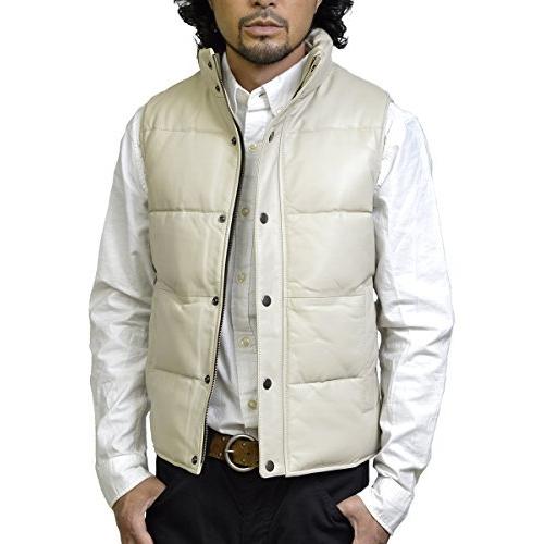 国内発送 レザーベスト メンズ ダウンベスト Haruf ハルフ 本革 レ おしゃれ シンプル ベスト ブランド 革ジャン レザーダウンベスト スーツ フォーマル Smssvg Org