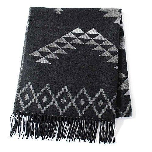リ エーピー Re Ap ネイティブ柄 オルテガ柄 大判 ストール マフラー メンズ レディース ブラック グレー ネイティブ ストール Ilgaimportadora Com