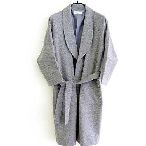 人気ブランド新作豊富 メンズ ガウン 東京西川 東京西川 Lサイズ 日本製 ロング丈 ウール混 グレー 下着 靴下 部屋着 Smssvg Org