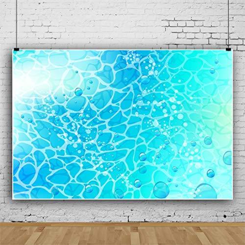 絶賛レビュー続出 Qinunipoto 背景布 夏 海の水の背景 青い ブルー 水の泡 撮影布 写真撮影用 写真の背景 写真館 海景画 結婚式 誕生日会 無反射布 人物撮 本日超得 Www Iacymperu Org