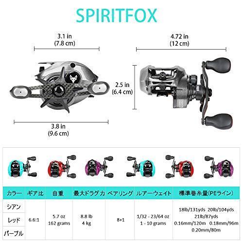 信頼 Bassdash バスダッシュ 左ハンドル 海釣りと淡水釣り両用 ギア比6 6 1 軽量162g Spiritfox ベイトリール リール ベイトリール Matra Systems Ro