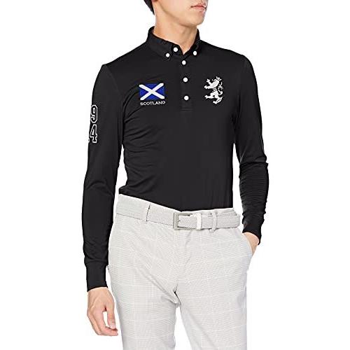 代引き手数料無料 ゴルフシャツ [アドミラルゴルフ] ADMA164 M BLK メンズ シャツ