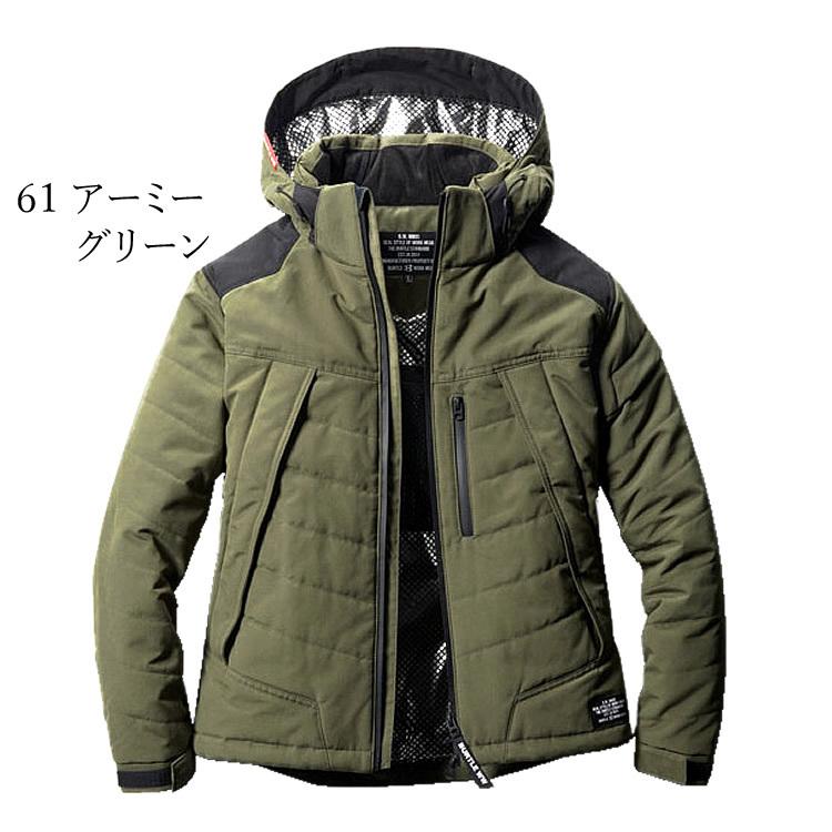 BURTLE（バートル） 防寒ジャケット 防寒 防風 撥水 保温 裏アルミ 襟