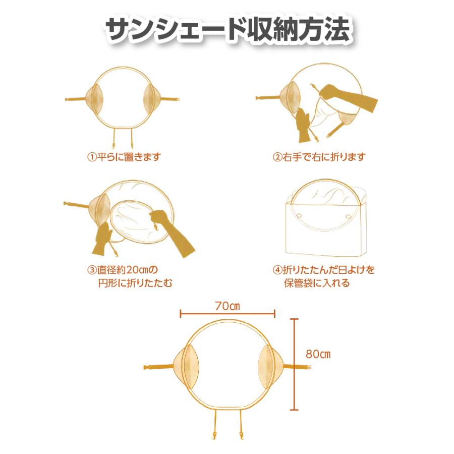 ベビーカー日よけ UVカット ベビーカー サンシェード 伸縮タイプ