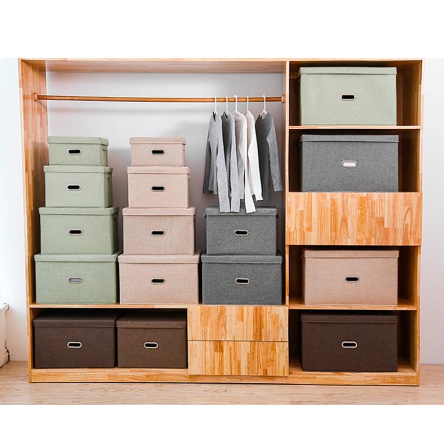 2個セット 収納ケース フタ付き 折り畳み ファブリックボックス 収納ボックス おしゃれ 丈夫 大容量 バスケット 押し入れ収納 衣装ケース 布製 送料無料 |  | 01