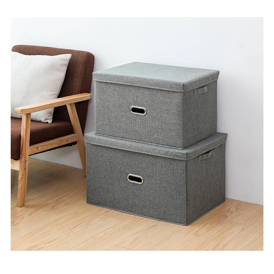 2個セット 収納ケース フタ付き 折り畳み ファブリックボックス 収納ボックス おしゃれ 丈夫 大容量 バスケット 押し入れ収納 衣装ケース 布製 送料無料 Box01 セレクトショップ Cran 通販 Yahoo ショッピング