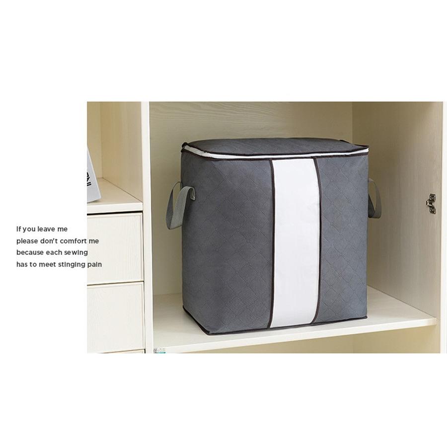 布団収納袋 衣類収納袋 布団 押入れ収納 羽毛布団 掛布団 収納ボックス 2個セット 毛布 来客用 シーズンオフ 中身が見える シンプル おしゃれ 送料無料 |  | 12