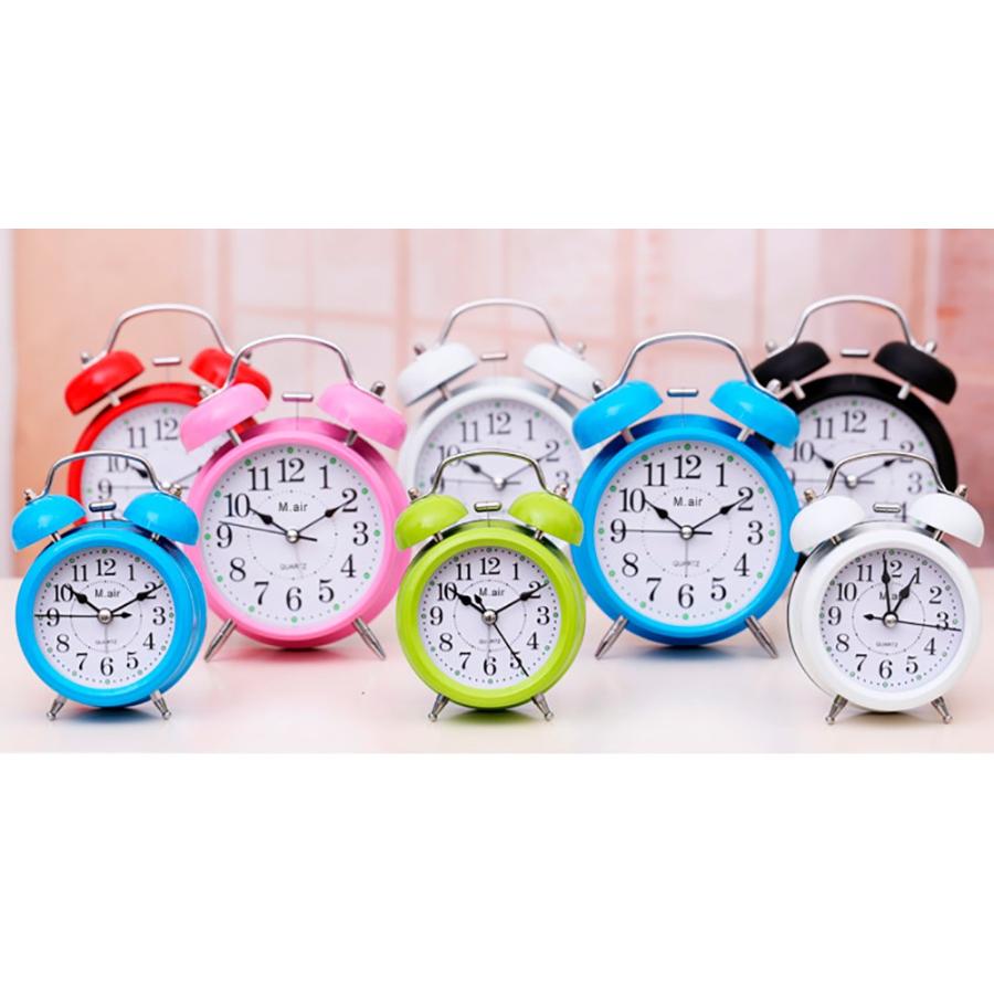 目覚まし時計 大音量 アラーム ツインベル 子供 学生 寝室 シンプル 正確動作 かわいい おしゃれ アナログ ライト 置き時計 送料無料 |  | 06