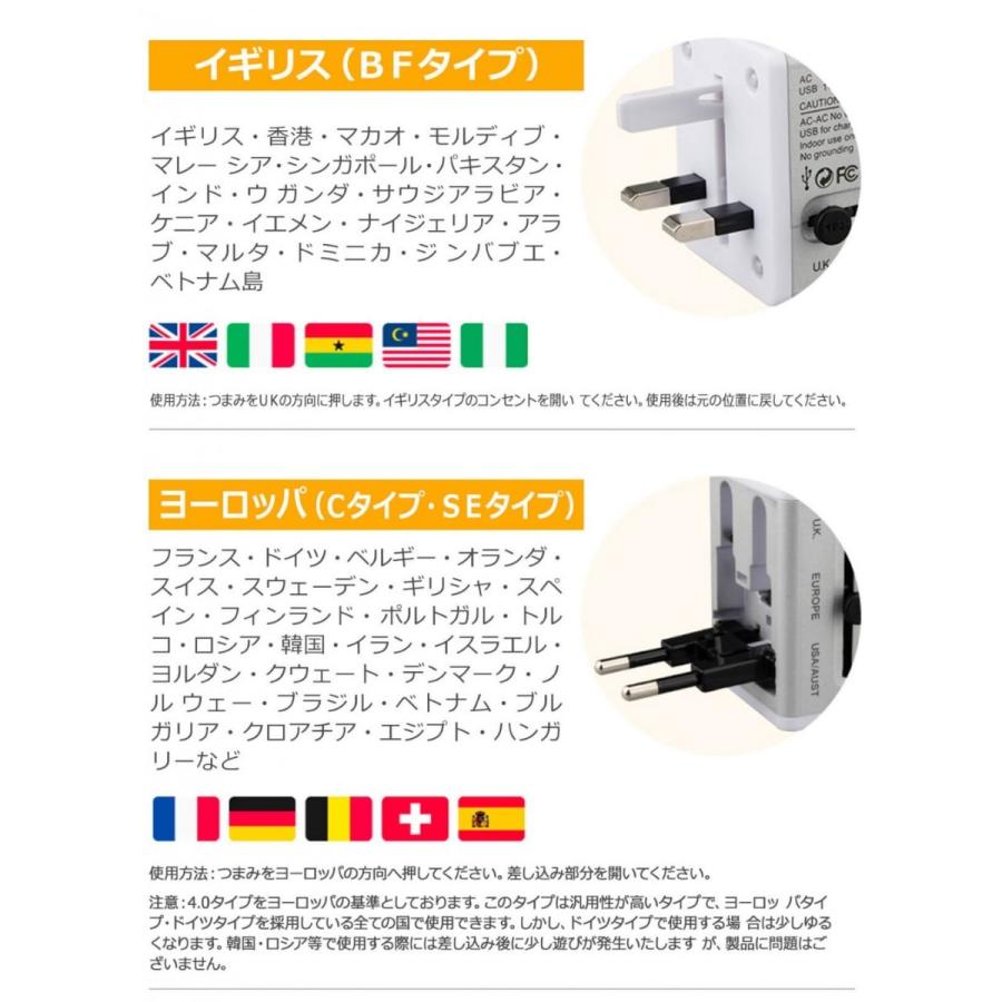 マルチ変換プラグ 電源 コンセント 全世界対応 Usb充電 Cタイプ Oタイプ Bfタイプ 変換アダプタ 海外旅行 送料無料 Conversionplug 1 セレクトショップ Cran 通販 Yahoo ショッピング